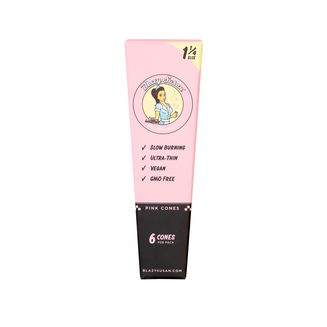Photograph of product: Blazy Susan Pink Paper Cones 1 1/4 6/pk