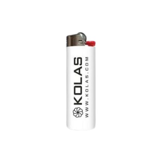 Photograph of product: Kolas Branded Lighter BIC Logo White - 