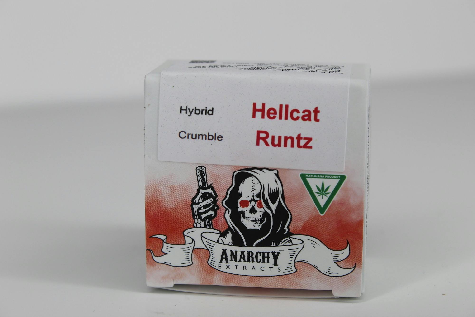 Photograph of product: Anarchy | Hellcat Runtz | 1g Crumble