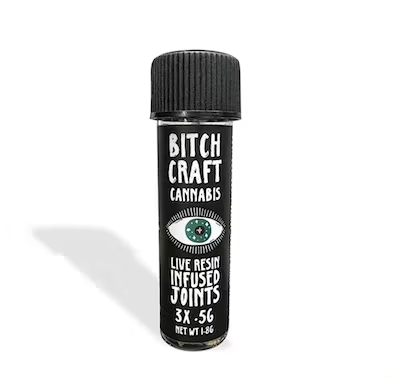 Photograph of Product: Bitchcraft | Proud Mary Live Resin Infused Preroll - 3 Pack (1.8 Gram)