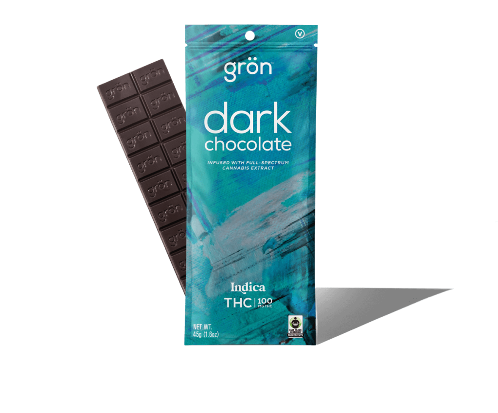 Photograph of product: Dark Chocolate Bar - Oui'd - TH-oui:100mg - Full Size