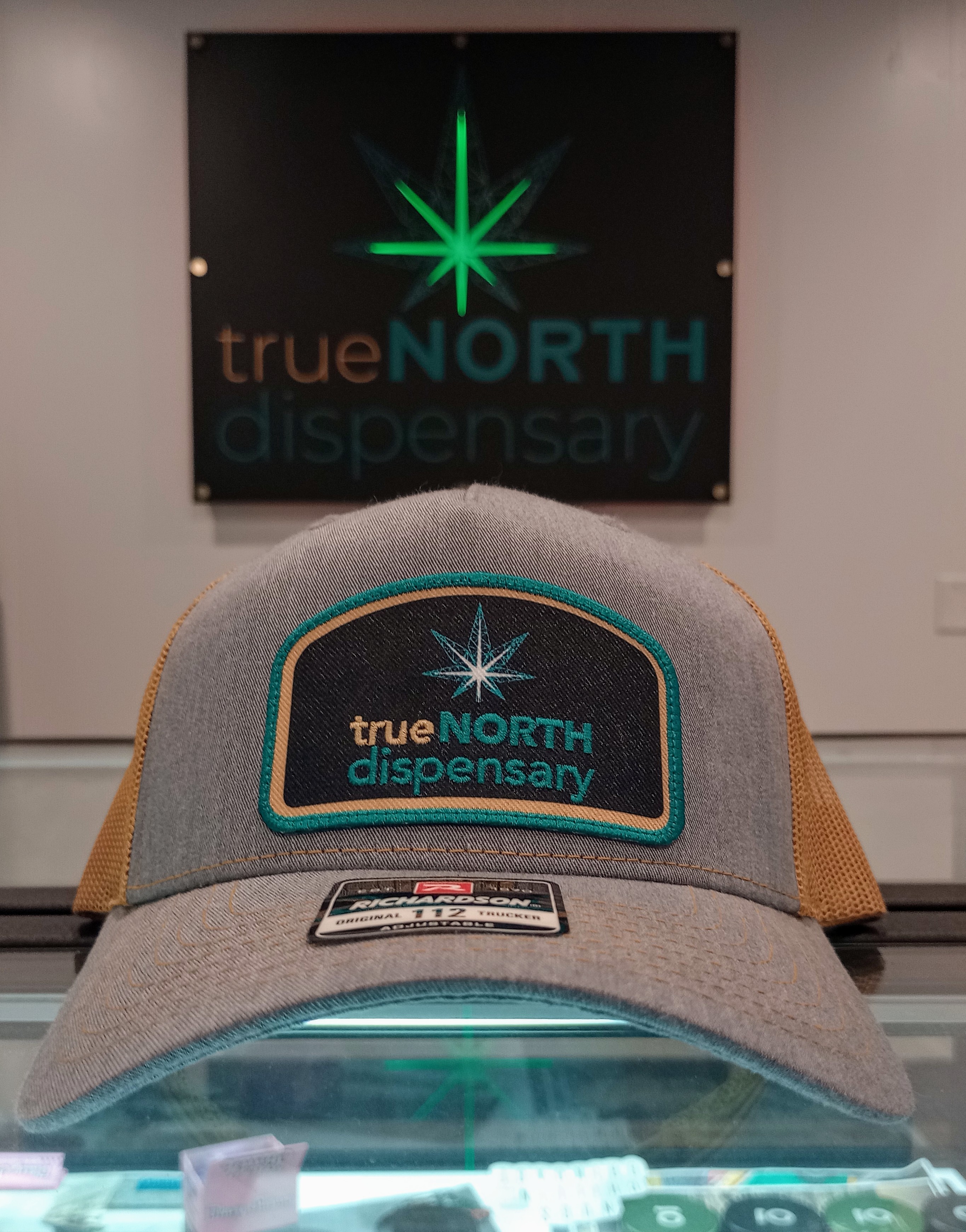 Photograph of product: Richardson Trucker Hat - Heather Grey/Amber