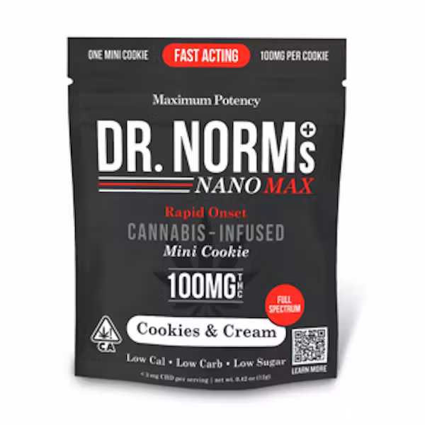 Photograph of product: Cookies & Cream Max Nano Cookie 100mg - Dr. Norms