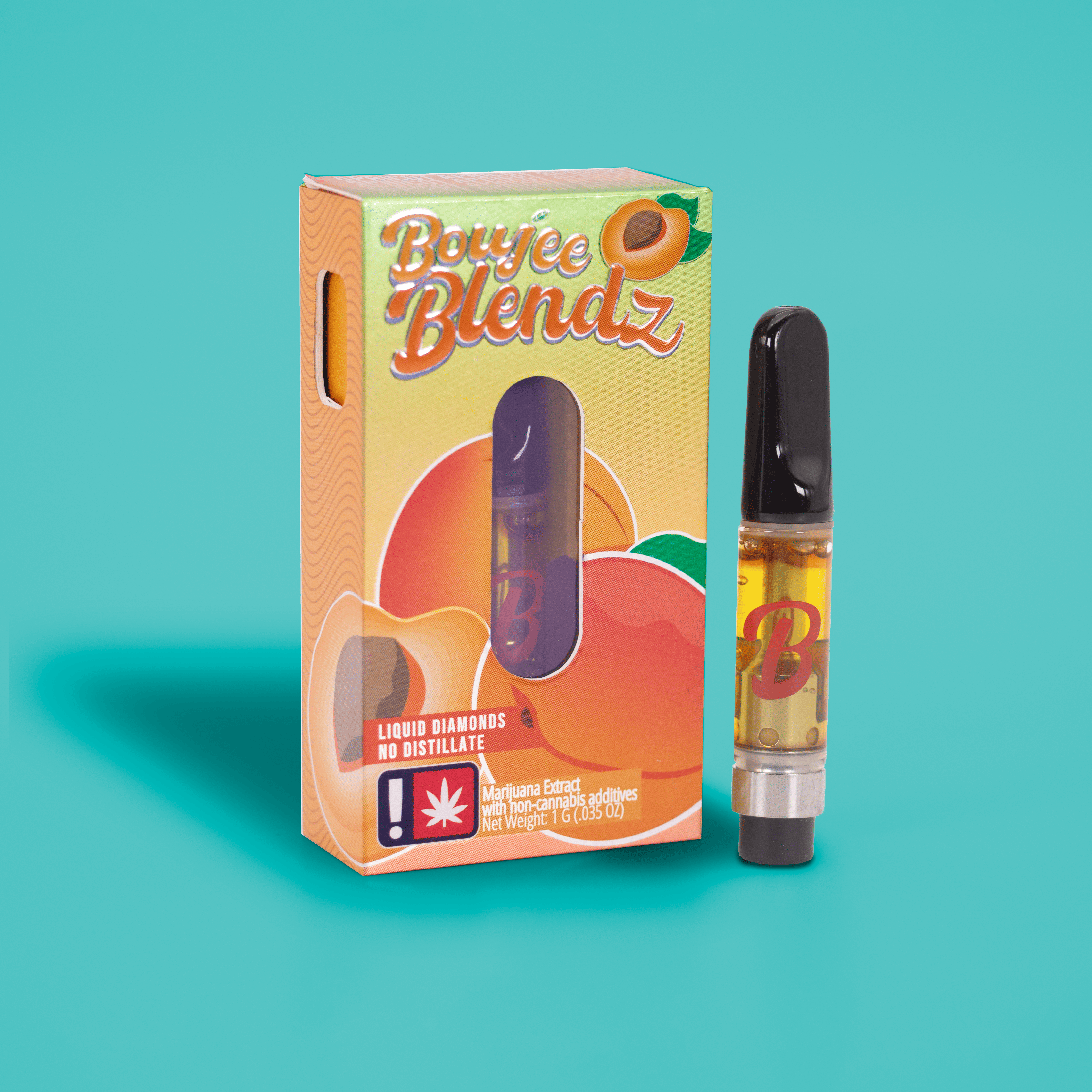 Photograph of product: Boujee Blendz 1g Flavored Cartridge  Apricot