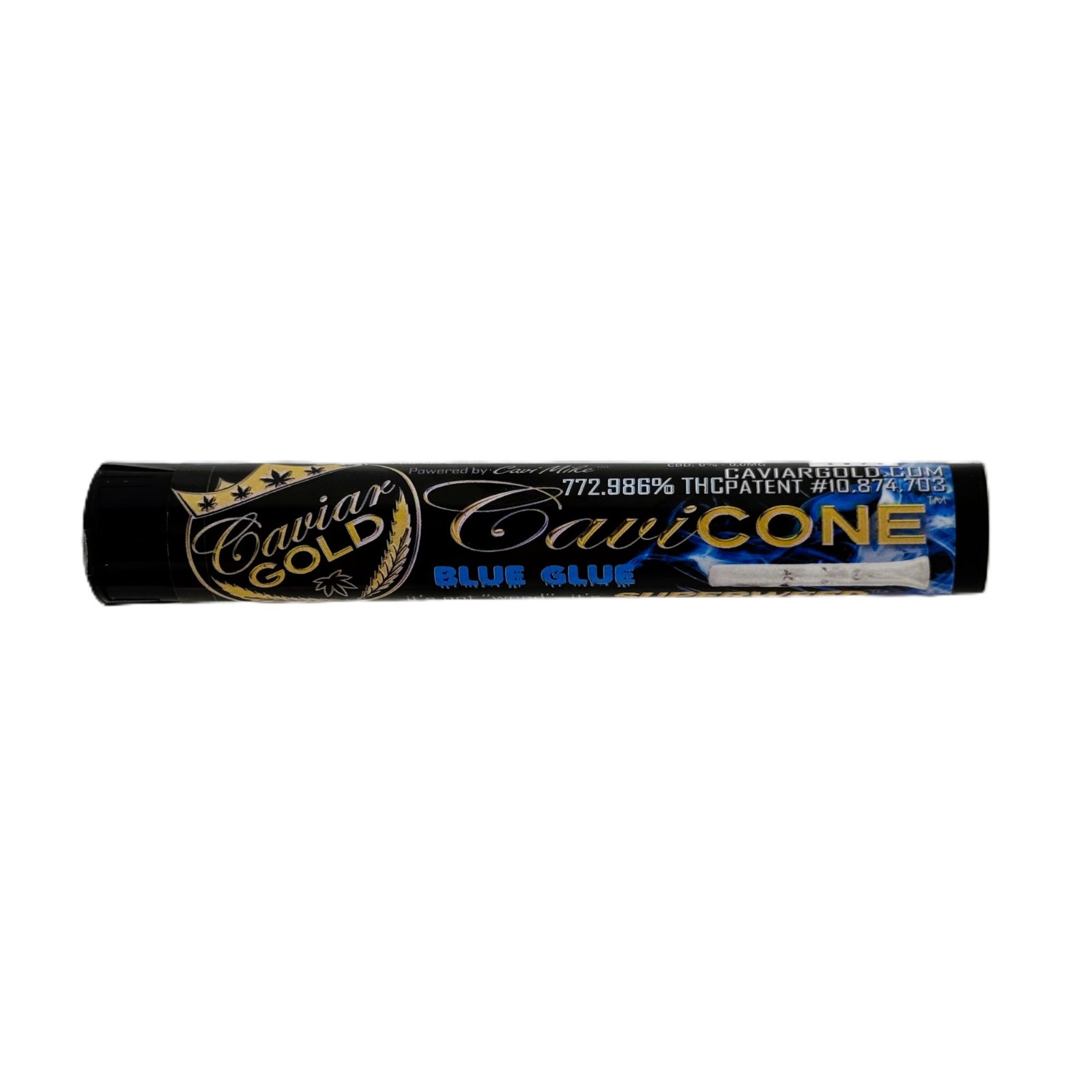 Photograph of product: Caviar Gold / Infused Pre-Roll / Blue Glue
