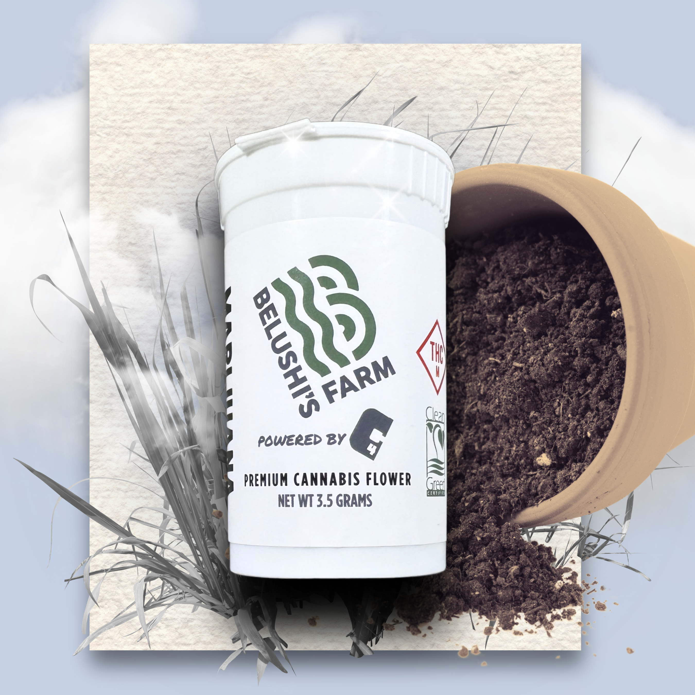 Photograph of product: Mule Fuel 3.5 Gram Pre-Pack Flower - 3.5g