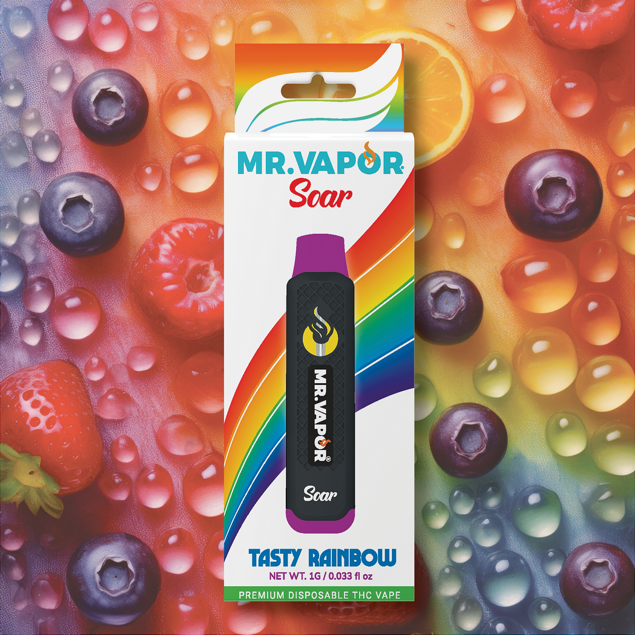 Photograph of product: Tasty Rainbow Disposable