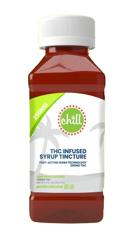 Photograph of product: Fast-acting Chill Syrup Tincture - Sour Apple | 250mg