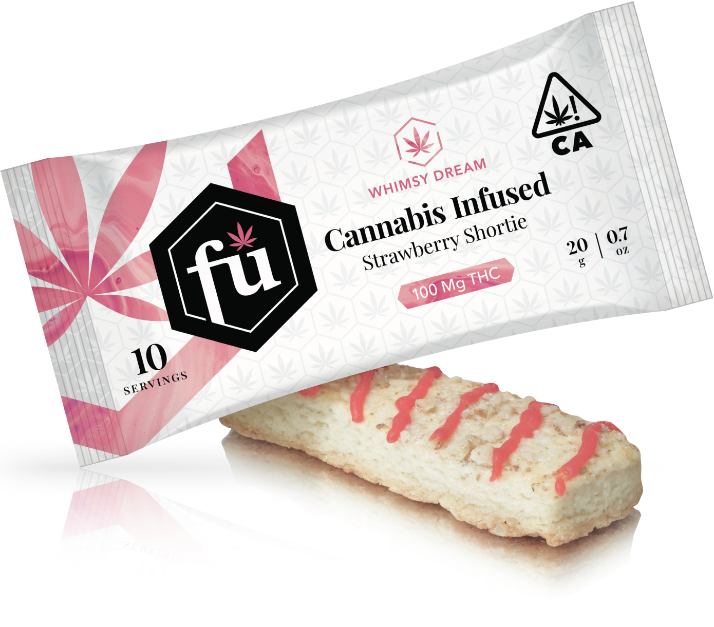 Photograph of product: Mini Strawberry Shortie 100mg Bar