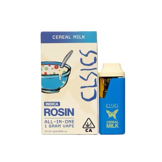 Photograph of product: CLSICS: CEREAL MILK 1G LIVE ROSIN ALL-IN-ONE