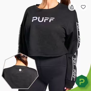 Photograph of product: PUFF | Premium Crop Sweatshirt