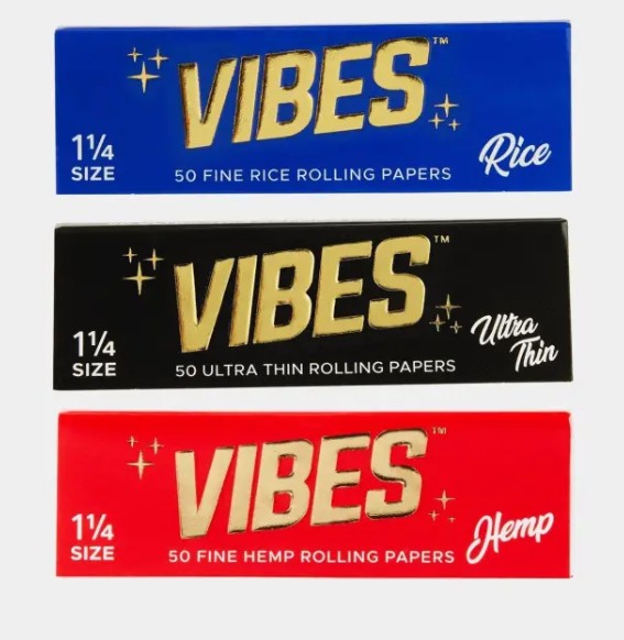 Photograph of product: 1 1/4" Hemp Red - Rolling Papers - Vibes