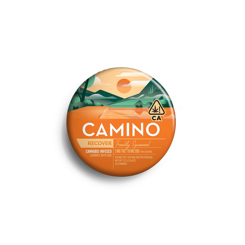 Photograph of product: Camino - 5mg x 20pk 1:2 THC/CBG Gummies - Freshly Squeezed