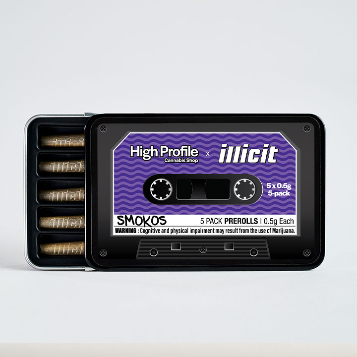 Photograph of product: Kingdom Kush - Illicit Smokos - 2.5g Pre-Roll 5-Pack (0.5g x 5)