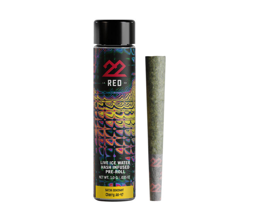 Photograph of product: 22RED - PREROLL INFUSED LIVE au chocolat - 1G - BCC X JEALOUSY - Oui'd HYBRID