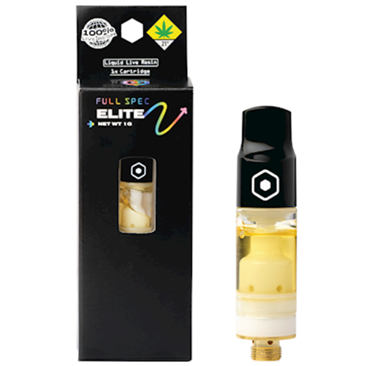 Photograph of product: Full Spec Elite: Sweet Perfection (S) - Live Resin Cartridge
