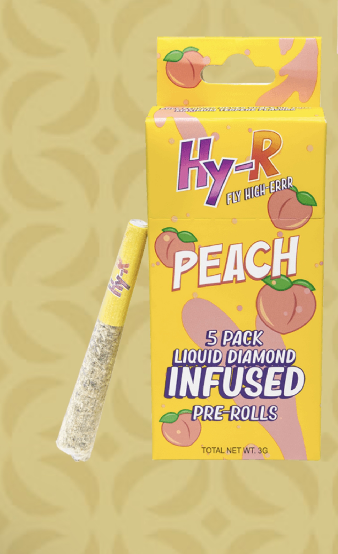 Photograph of product: AU HY-R: Peach Infused (5x 5-pack