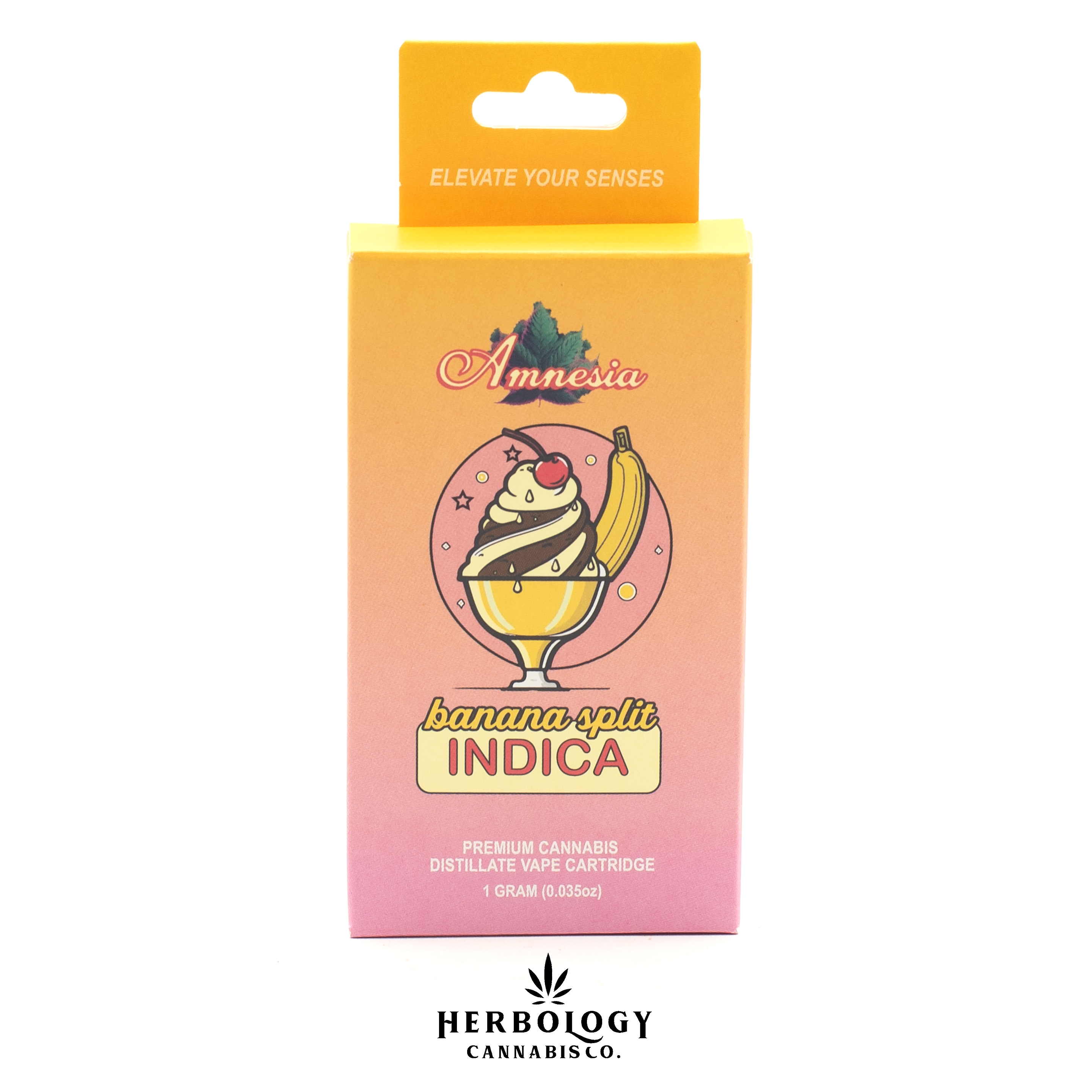 Photograph of product: Amnesia | Distillate 510 Cart | Banana Split | 1g
