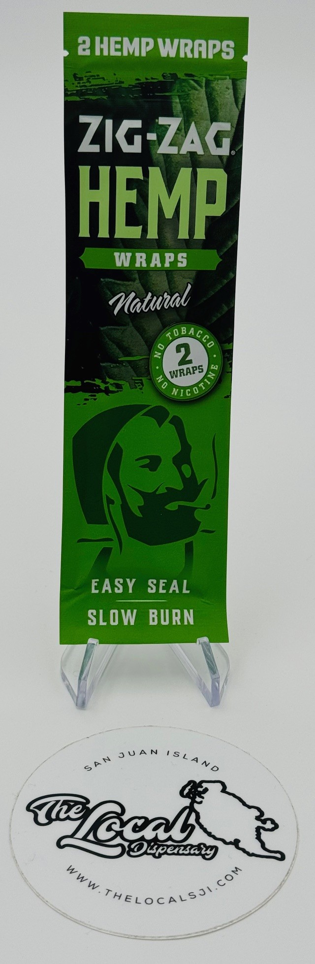 Photograph of product: Zig Zag Natural Hemp Wraps 2pk