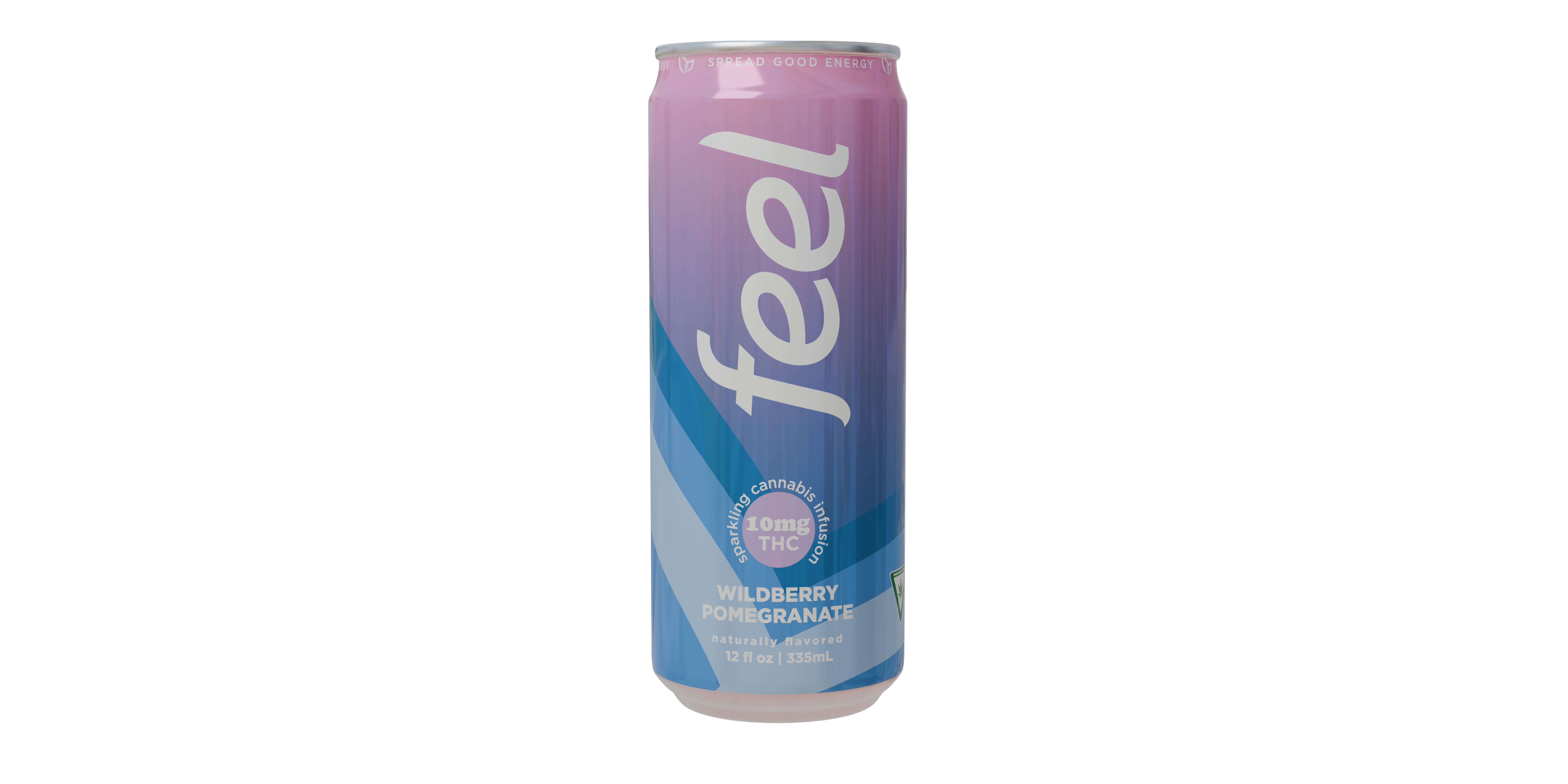 Photograph of product: Feel Energy 10mg TH-oui Seltzer - Wildberry Pomegranate