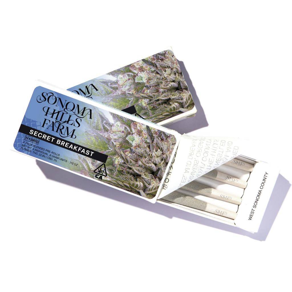 Photograph of product: Secret Breakfast Preroll 4PK  3.2g - 