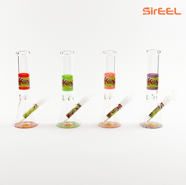 Photograph of product: LuvBuds |  SirEEL - 10" 3-Section Wig-Wag Beaker Bong