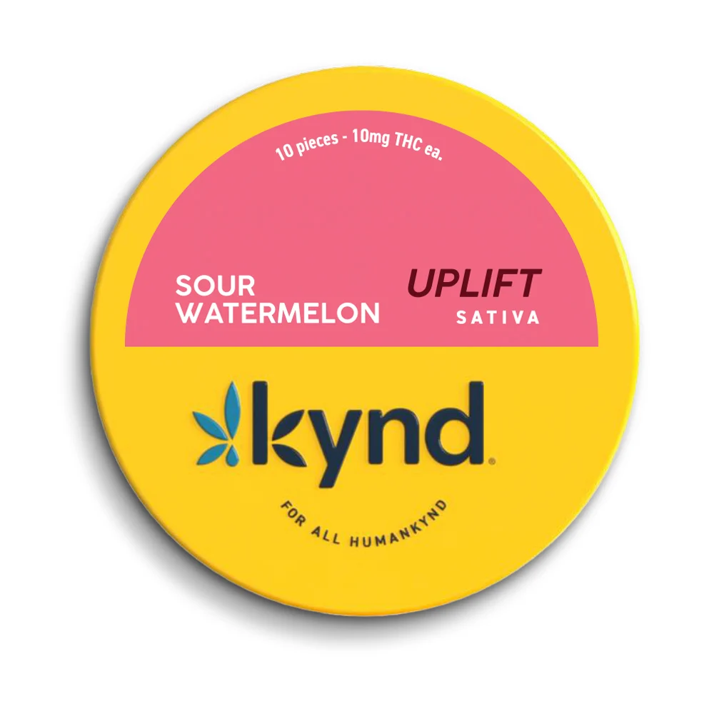 Photograph of product: Kynd | Gummies | Uplift Sour Watermelon | 100mg