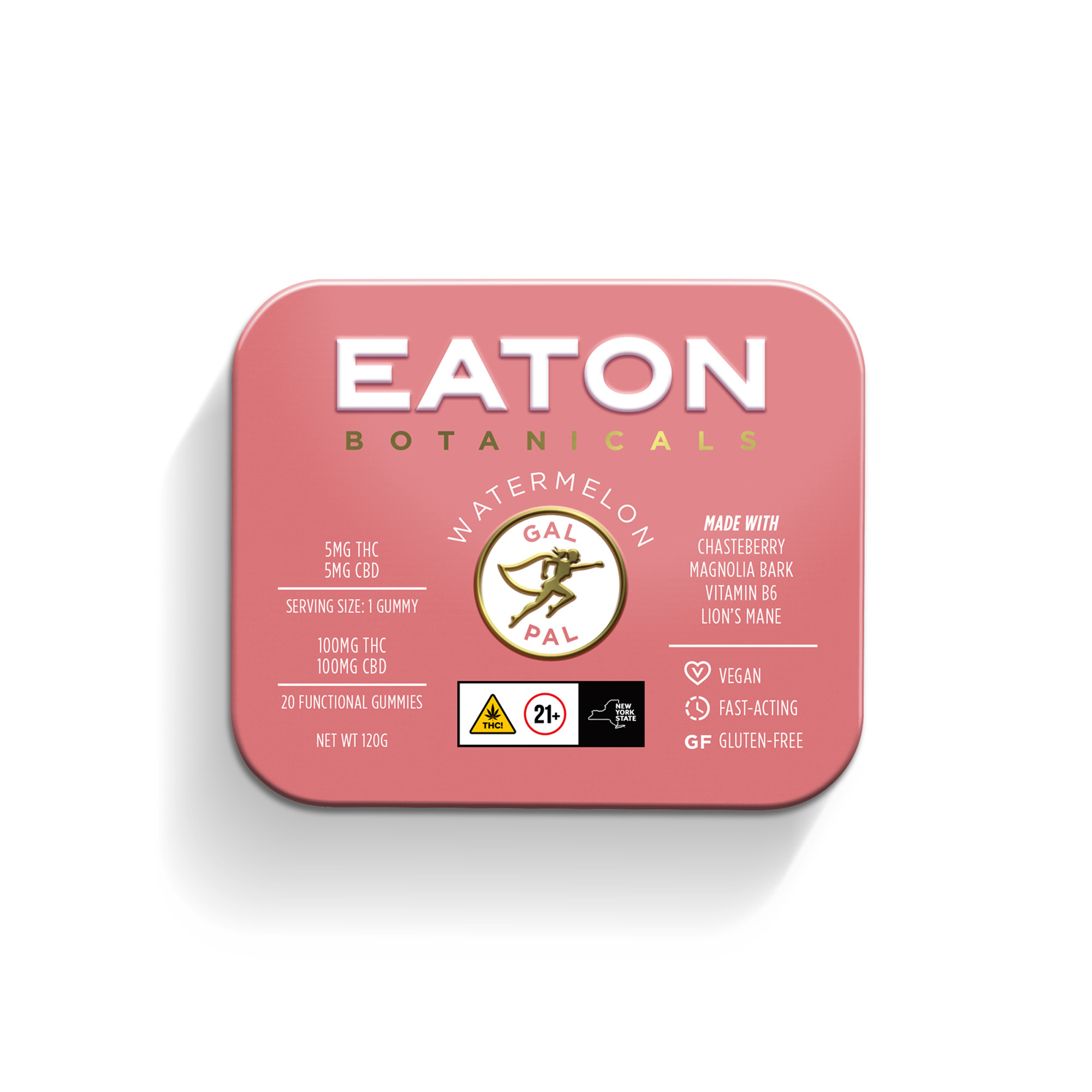 Photograph of product: Eaton Botanicals | Watermelon Gal Pal Gummies | 100mg