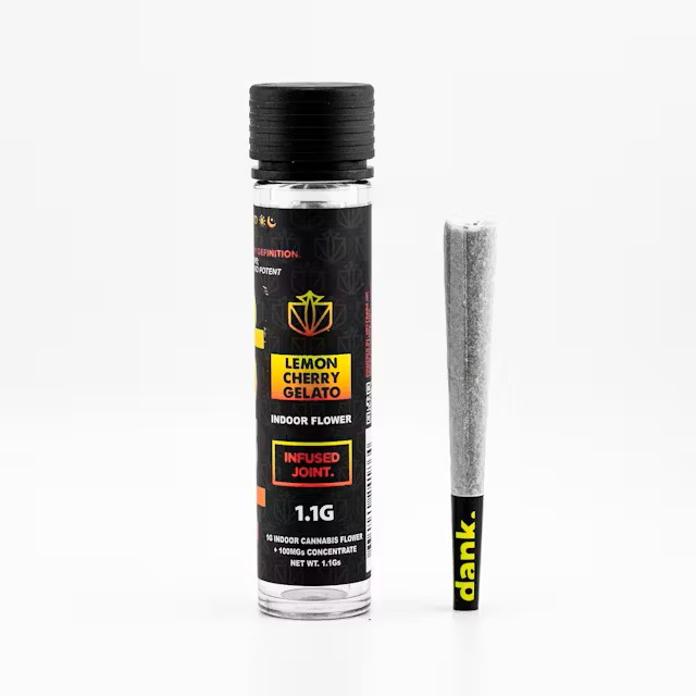 Photograph of product: Dank | Infused Pre-Roll | Lemon Cherry Gelato | 1.1g
