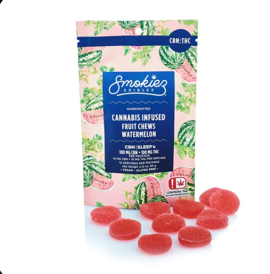 Photograph of product: Smokiez | Gummies | Sour Watermelon I 100MG