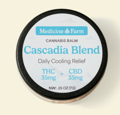 Photograph of product: Medicine Farm Botanicals | Mini 1:1 Cascadia Blend Balm | .25oz