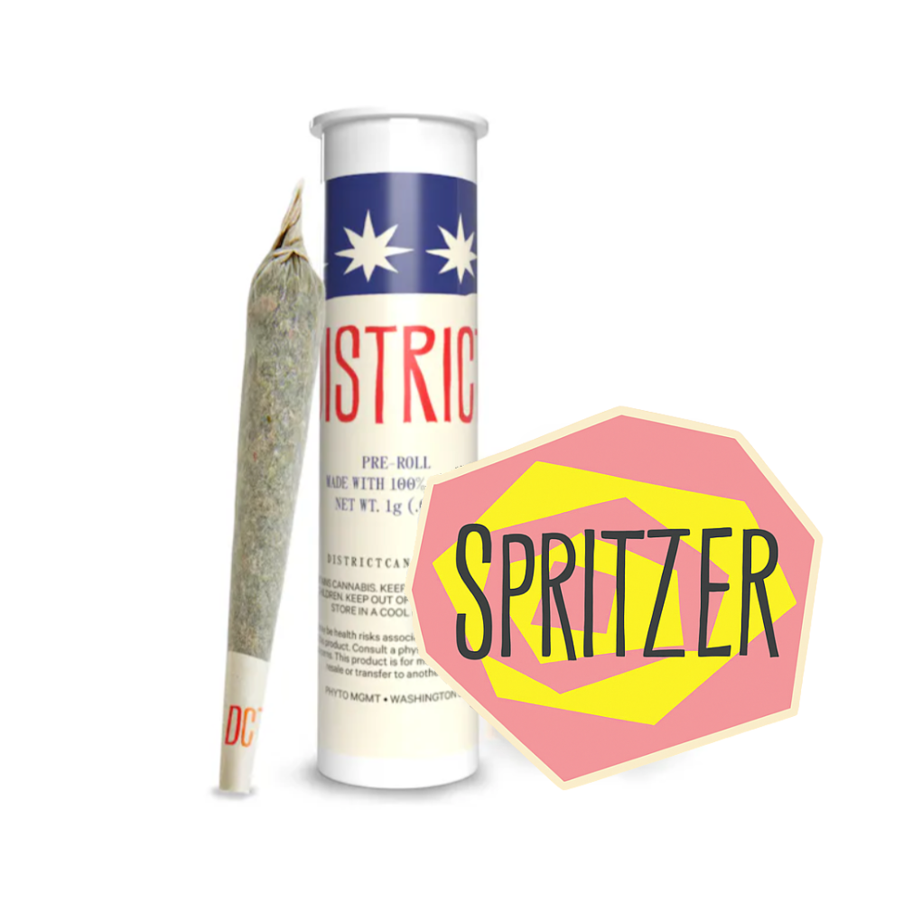 Photograph of product: DISTRICT OUID! | BANANA ACAI MINTS | PRE-ROLL