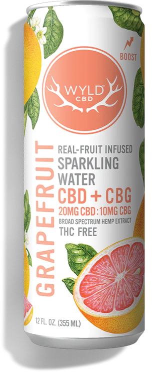 Photograph of product: WYLD | CBD | Grapefruit CBD Water (CBD 20 mg) | 12 fl oz
