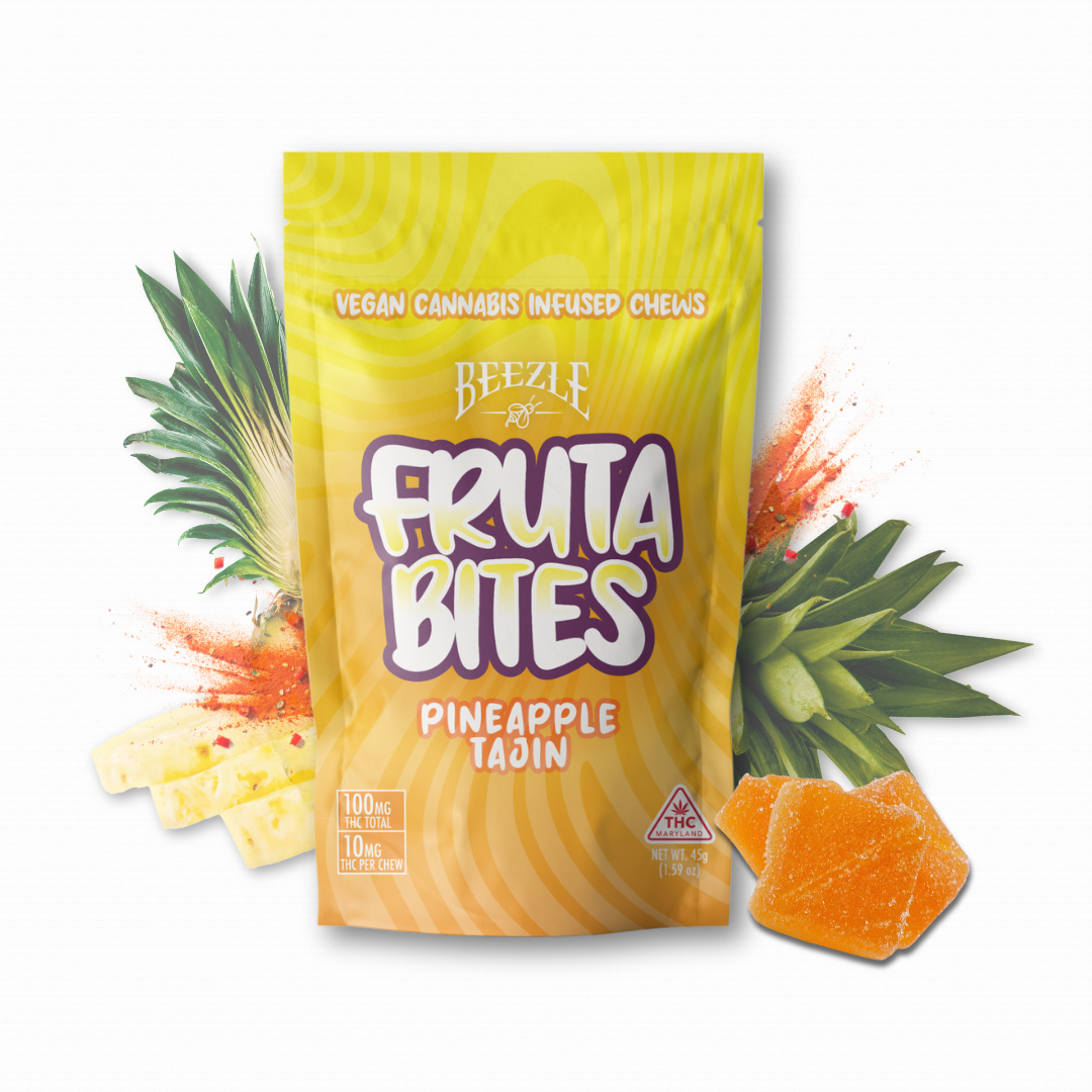 Photograph of product: Pineapple Tajin 10pk Bites | 100mg