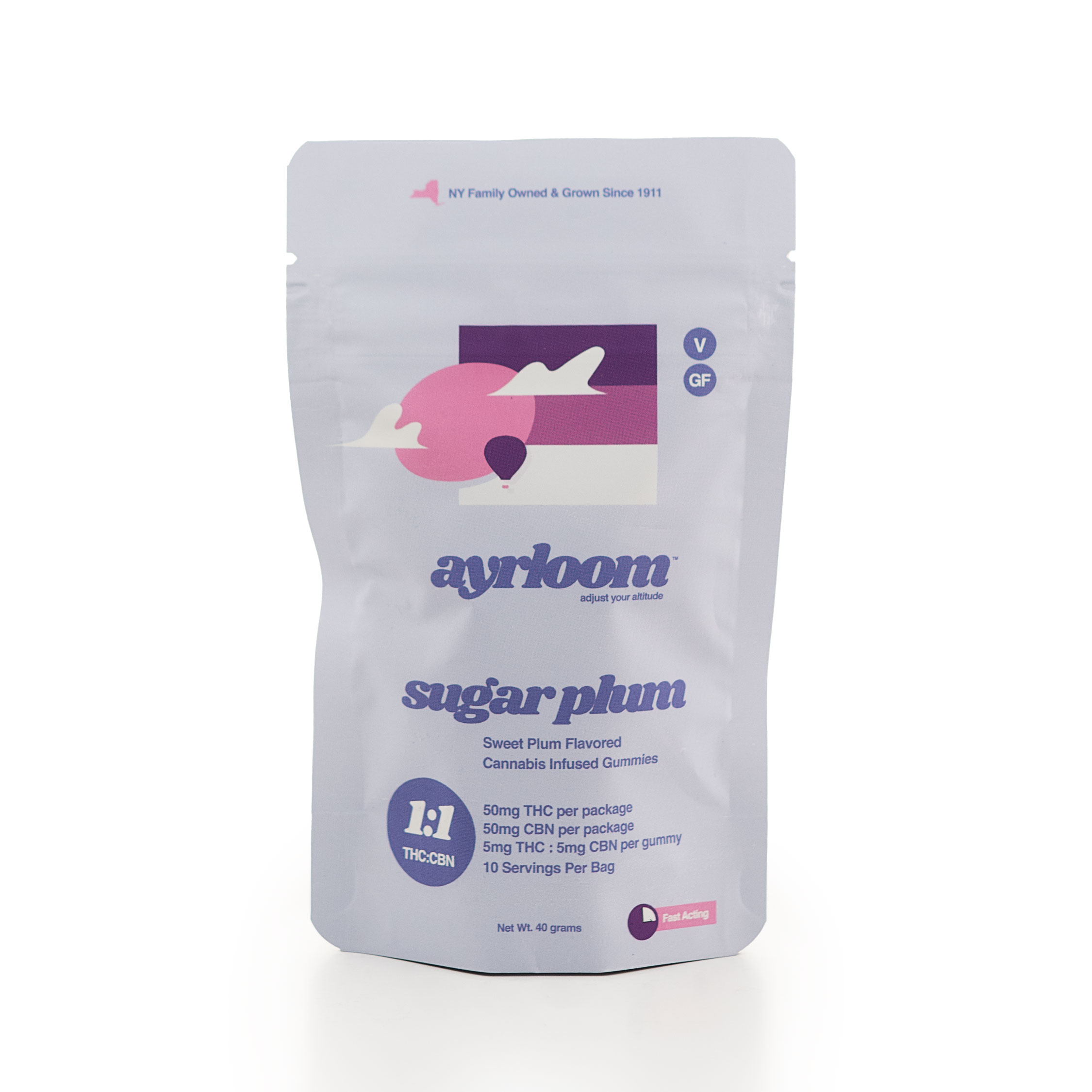Photograph of product: Sugar Plum | 1:1 | 50mg