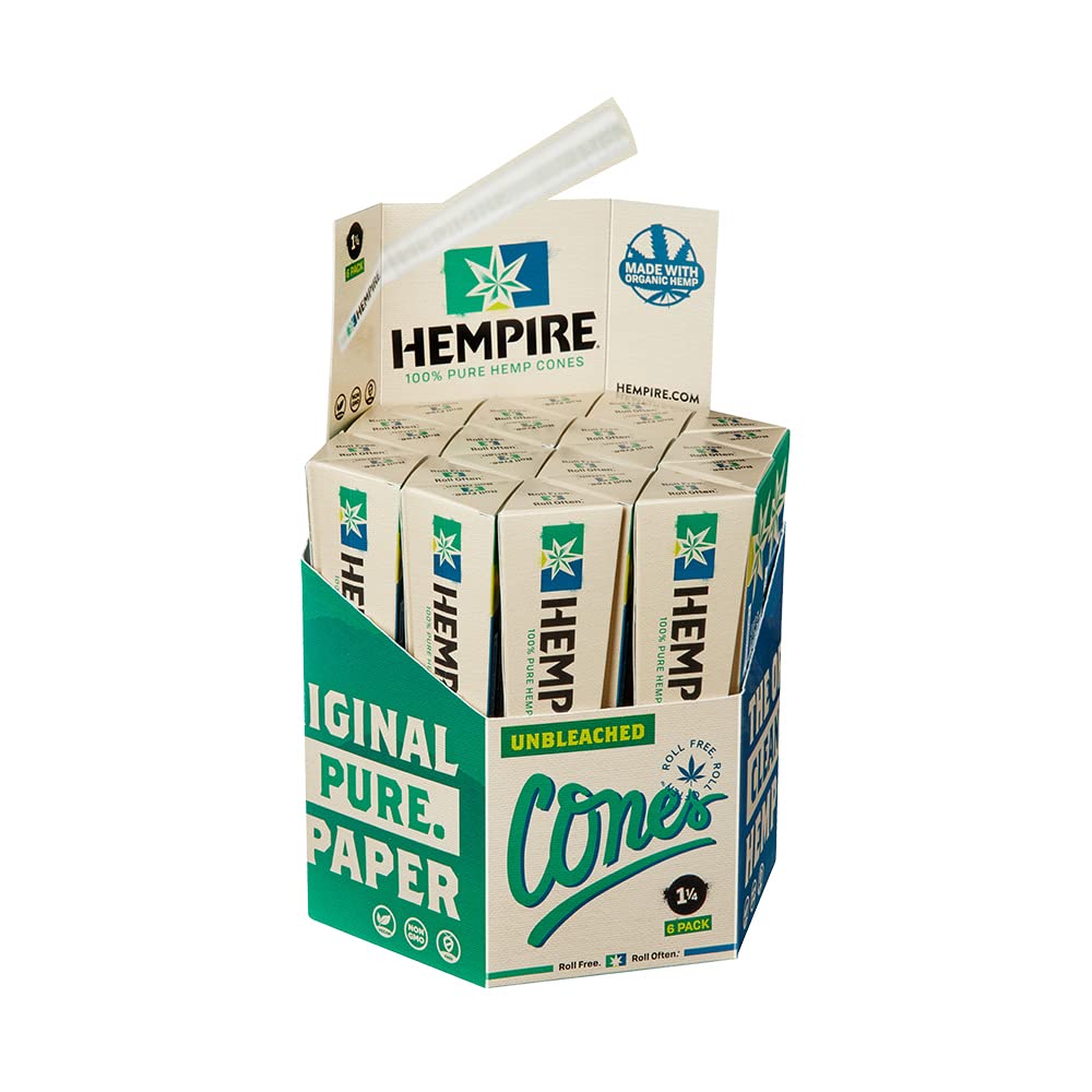Photograph of product: HMP | Hempire King Size Pure Hemp Cones | 3pk