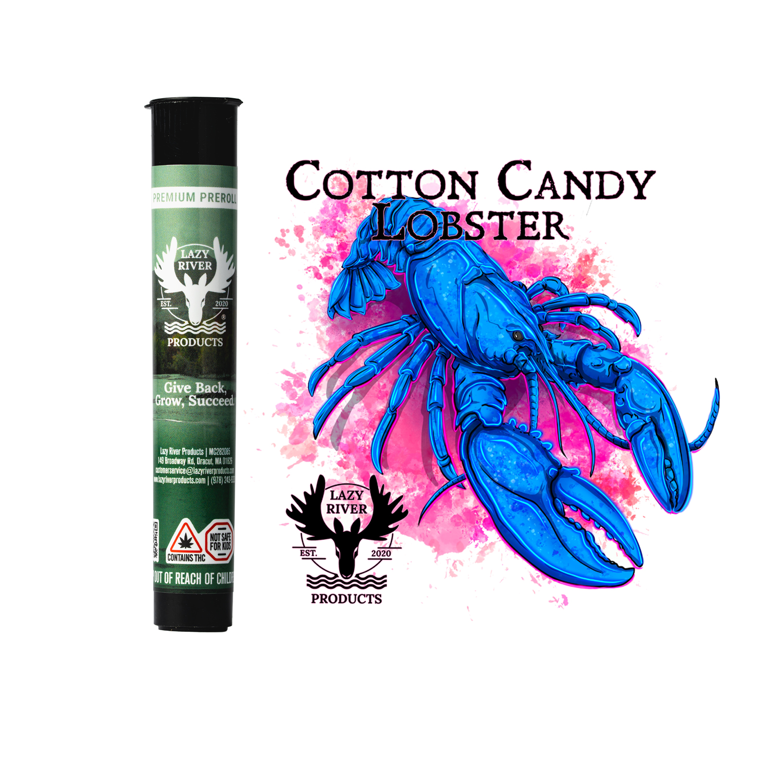 Photograph of product: RESERVE Cotton Candy Lobster Pre-Roll 1g (TAX INCLUDED)