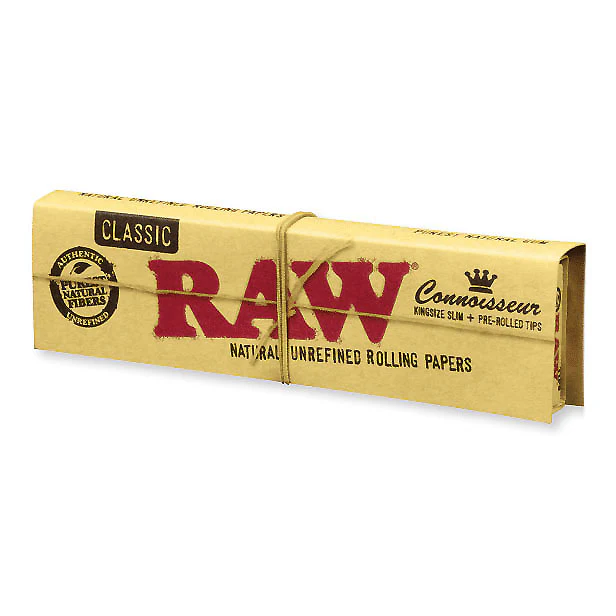 Photograph of product: Raw - King Size Classic Connoisseur Papers w/Tips