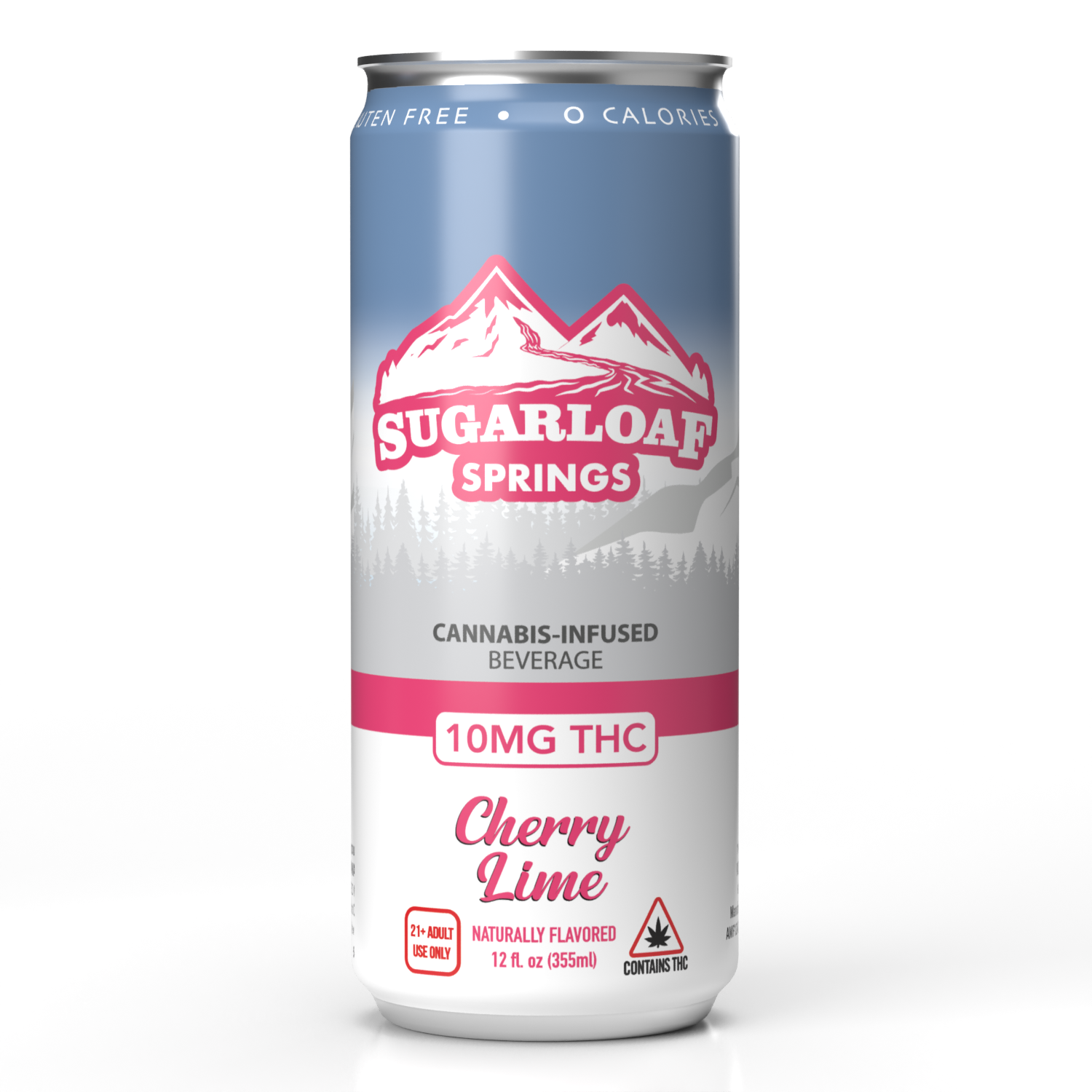 Photograph of product: Sugarloaf Springs Cherry Lime Seltzer 10mg