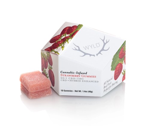 Photograph of product: Strawberry | 20:1 CBD:TH-oui | 0.5mg/20ct Gummies