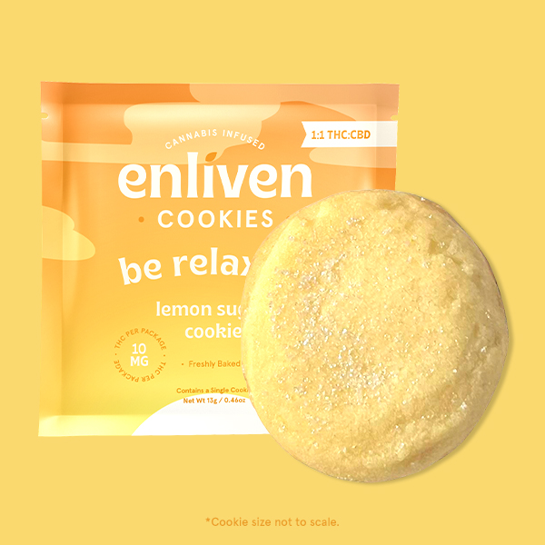 Photograph of product: Lemon Sugar Cookie | 1:1 TH-oui:CBD | 1pk 10mg