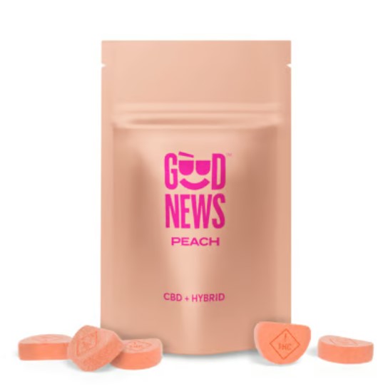 Photograph of product: Day Off Peach 1:1 CBD:TH-oui | Gummies | 20pk of 5mg*