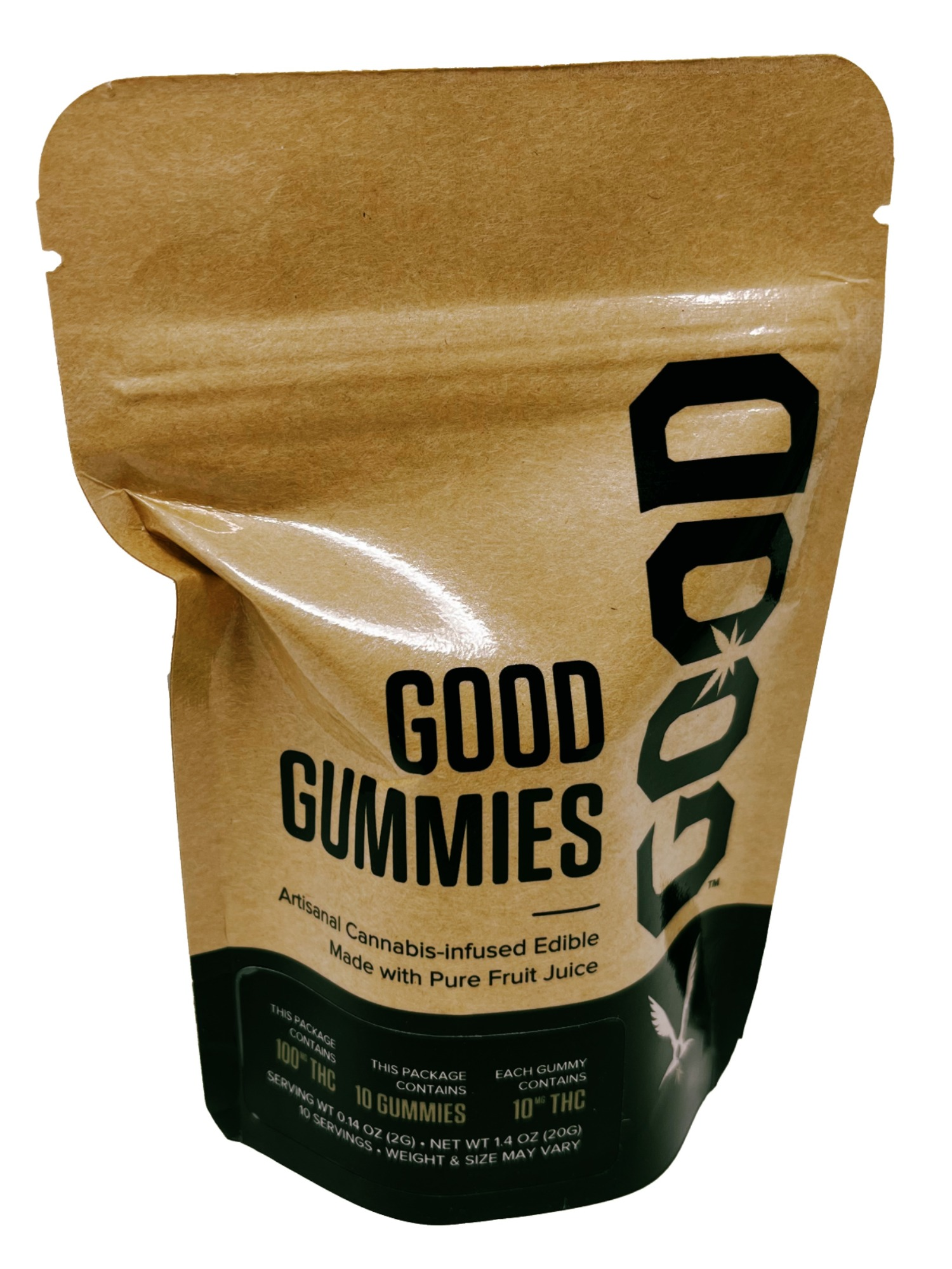 Photograph of product: 10mg TH-oui Sour Gummy (Grape Oui'd) 10-Pack by GOOD Oui'd