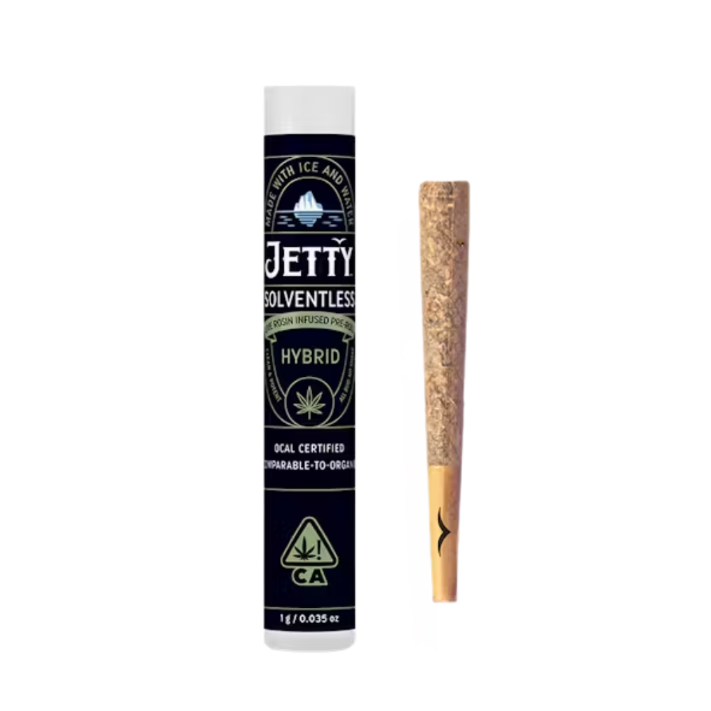 Photograph of product: GOVERNMINT OASIS X WHITE COOKIES SOLVENTLESS PREROLL 1G - JETTY EXTRACTS