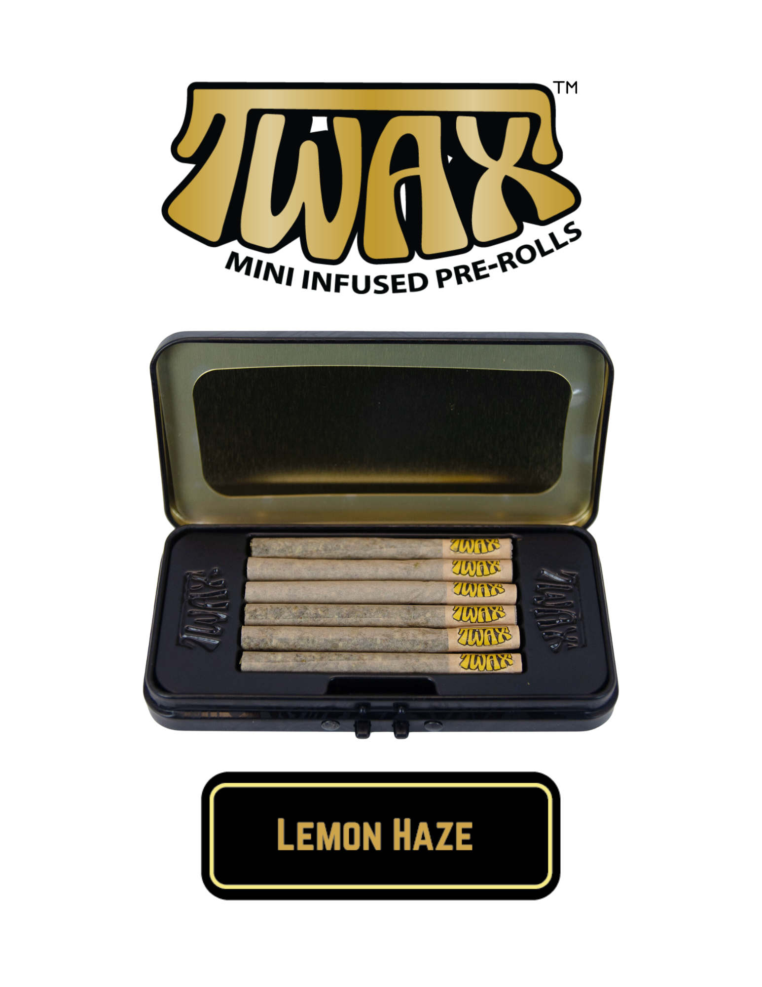 Photograph of product: Twax Lemon Haze (x6) Infused Pre Rolls
