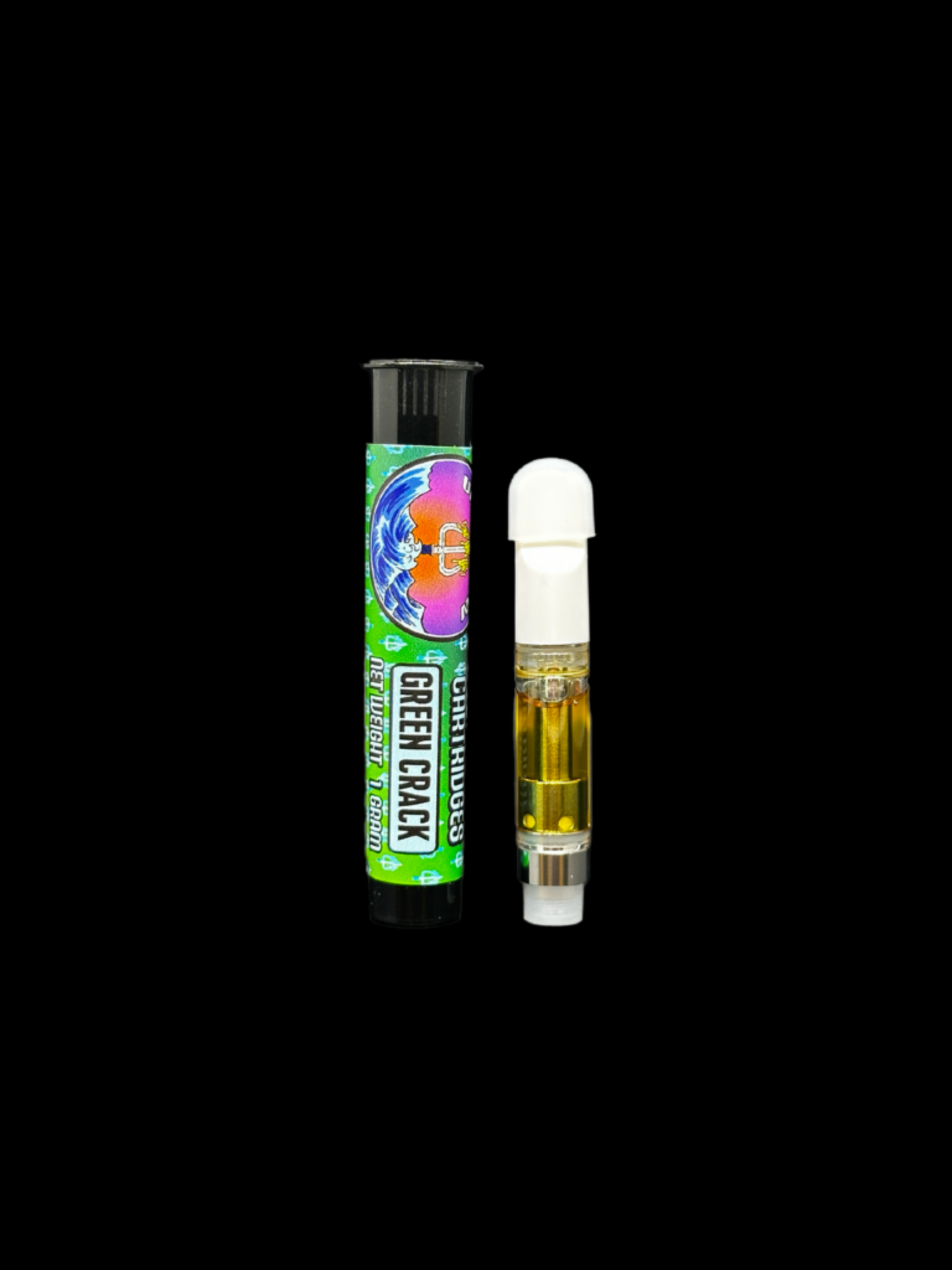 Photograph of product: Undertow Oui'd: Green Crack Distillate Cartridge
