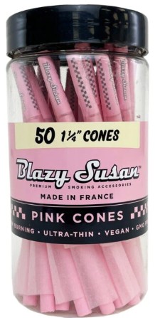 Photograph of product: Pink Paper Cones 1 1/4" - 50PK
