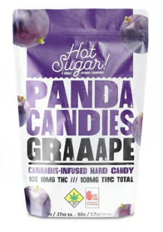 Photograph of product: Grape Panda Candies | 100mg