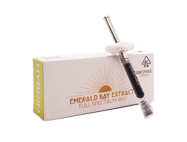 Photograph of product: Emerald Bay Extracts Moroccan Peaches Hybrid Syringe