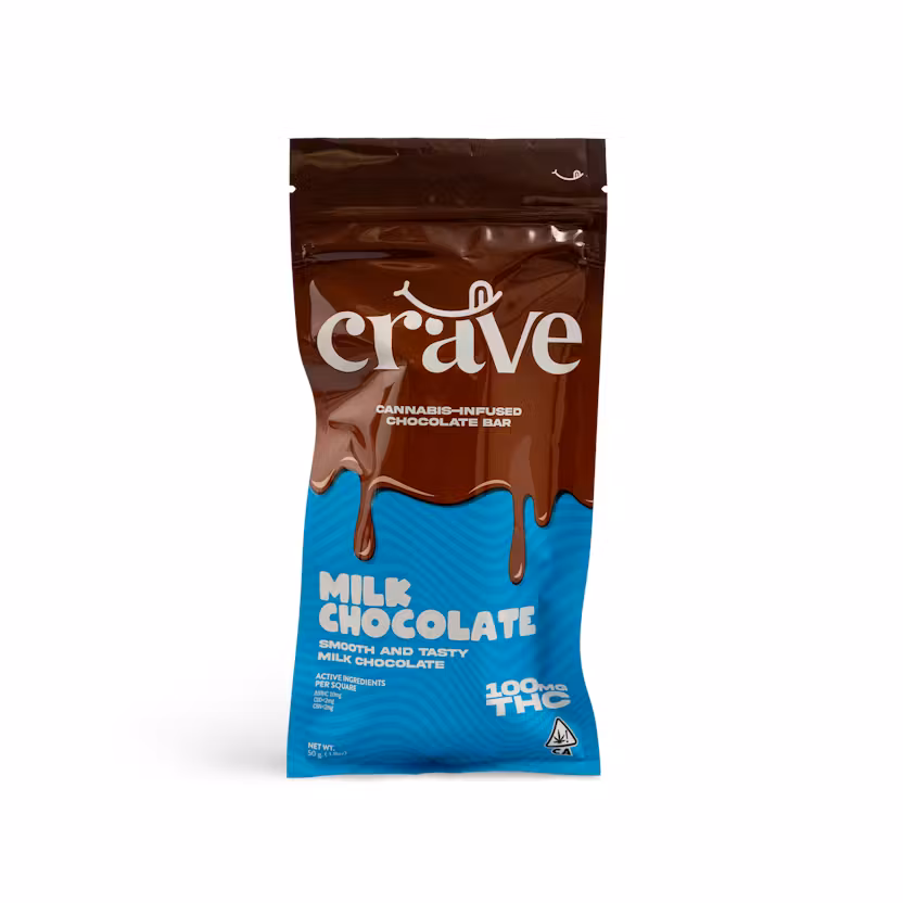 Photograph of product: Crave - Milk Chocolate - Chocolate 100mg
